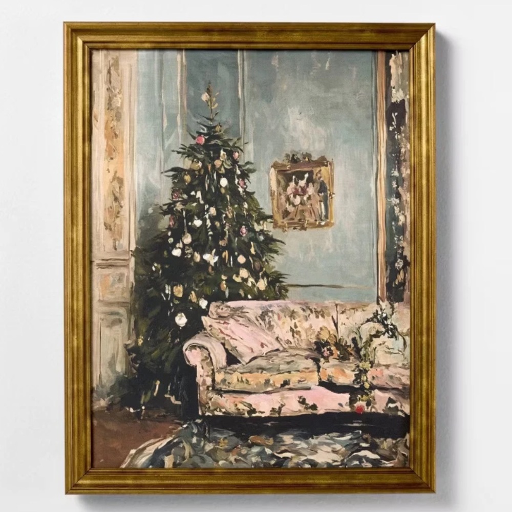 11"x14" Moody Christmas Scene Framed Wall Art -Threshold by Studio McGee